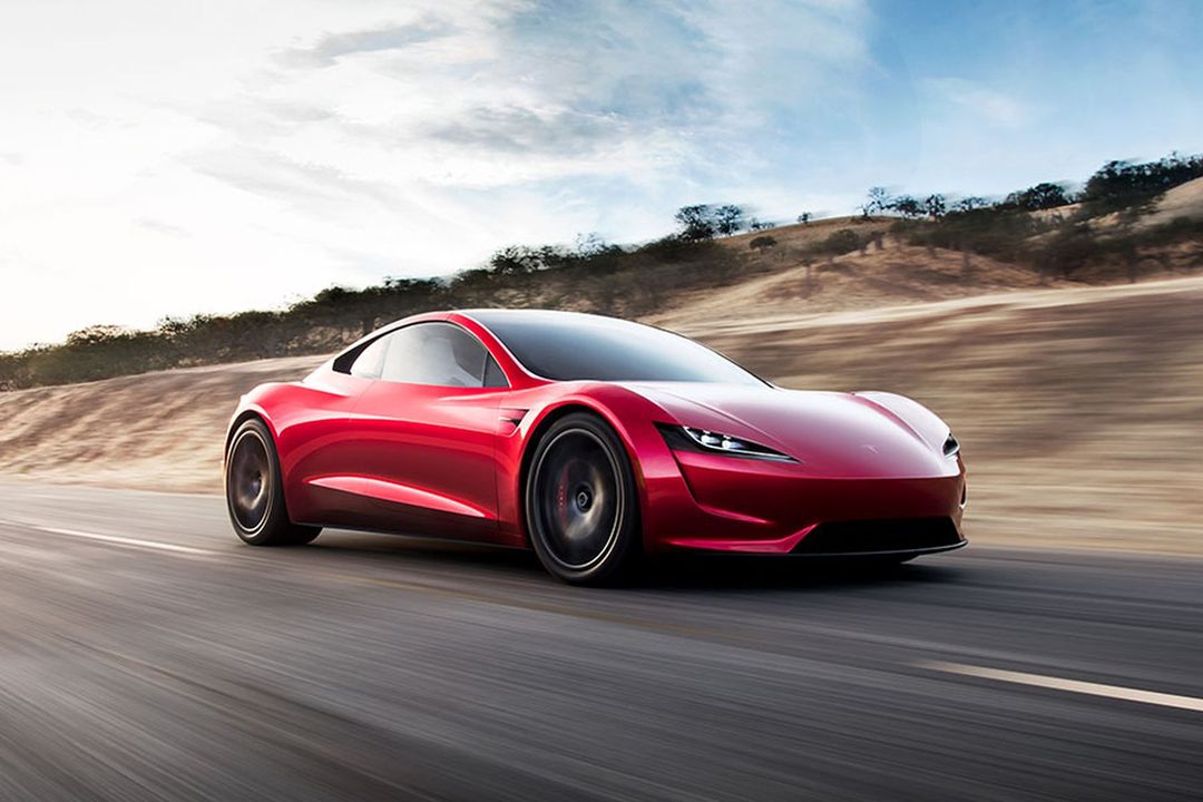 Der Tesla Roadster war das erste Elektroauto von Tesla